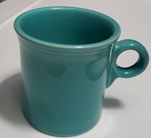 Fiesta Ware Ring Tom & Jerry Coffee Cup Mug Turquoise Home Laughlin USA - Picture 1 of 3