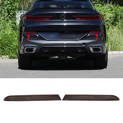 Cubierta reflectora trasera ahumada 2 piezas Blackout OVerlay Len se adapta a BMW X6 2020-2025 Foto 1 de 4