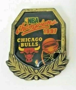 Vintage Chicago Bulls 1997 NBA Champions Pin by Wincraft Inc Made in USA 55987 - Picture 1 of 8