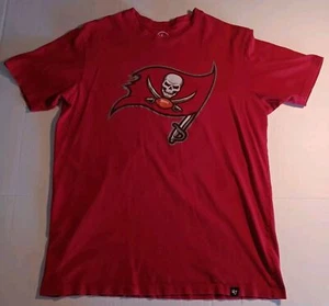 Tampa Bay Buccaneers ‘47 Brand Red T-Shirt Men’s Small (S) - Picture 1 of 7
