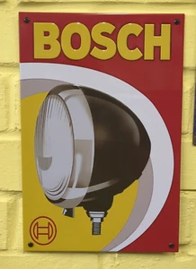 New Quality Reproduction Retro Bosch Head Light Embossed Tin Sign 20 x 30cm - Picture 1 of 4