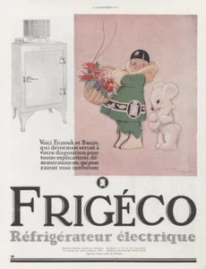 "FRIGECO" Annonce originale entoilée L' ILLUSTRATION années 30 René VINCENT - Picture 1 of 1