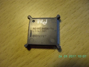 120 St. INTEL 80386 SX-16 brand-new in orig. package + orig. AMP Auswerfer tool - Photo 1/5