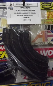 MARX TOYS, 6" RADIUS 90-DEGREE CURVE, HO SLOT CAR TRACK, VINTAGE, (2-PACK) - Picture 1 of 1
