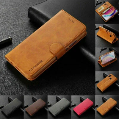 Flip Leather Card Wallet Phone Case For Huawei P30 P20 Nova Mate 20 P Smart - Image 1 of 4