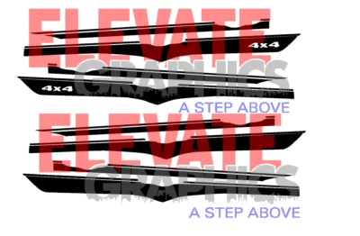 For Jeep Cherokee Decals Side Stellar Stripes Graphics Vinyl Stickers 2014-2023 - Imagem 1 de 4