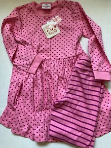 Hanna Andersson Girls Fit & Flare Dresses with Leggings Size 5 Various Colors - Picture 1 of 8