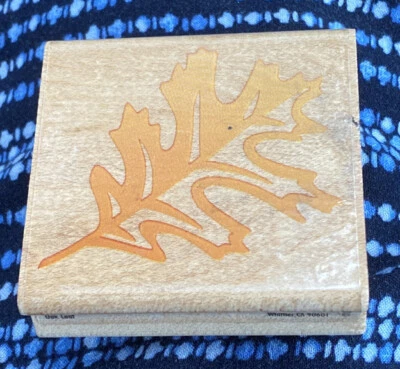 Резиновый штамп Stampede Red Oak Leaf A2206E средний жир толщина осень осень осень - Изображение 1 из 4