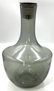 Ikea Karaffe HÄMTA Tunnel Sahlin Rauchglas Karaffe mundgeblasen Schweden Vintage 80er - Bild 1 von 10