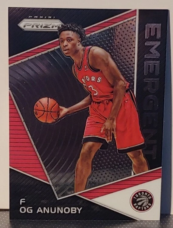 OG Anunoby 2017-18 Panini Prizm Emergent Rookie Card RC #EM-OGA Toronto Raptors - Image 1 of 2