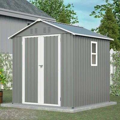 MARKENLOS Geräteschuppen Metall Garten Gerätehaus Gartenhaus mit Fenster 2.9㎡