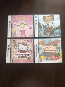 Nintendo DS Game Bundle-Hellos Kitty, Pinkalicious ,Cooking Mama, Off Season - Picture 1 of 11