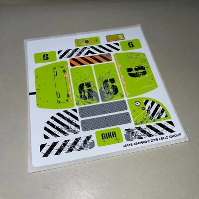 Lego Power Miners Original Unused Sticker Sheet from Crystal Sweeper Set 8961 - Image 1 of 2