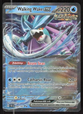Pokemon TCG SV05: Temporal Forces #050/162 Walking Wake ex NM - Image 1 of 2