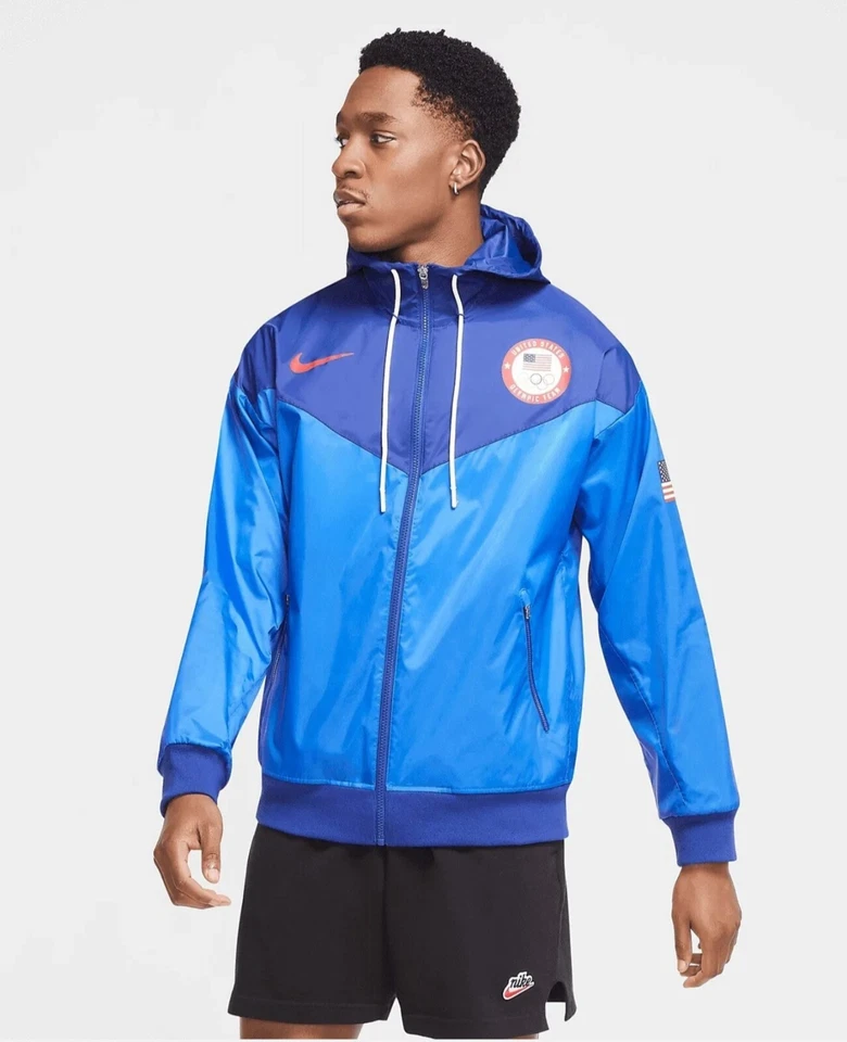 NIKE 2020 OLYMPIC TEAM USA SIZE L MEN'S WINDRUNNER JACKET CK5813-455