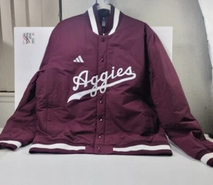 Adidas A&M Aggies Baseball Coaches Jacket Large - Picture 1 of 9