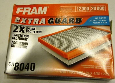 Fram Extra Guard CA8040 Air Filter 12,000 miles Honda Civic 1996-2000 Check Fit - Image 1 of 3