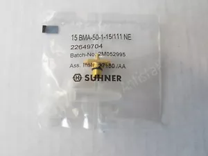 Enchufe de cable de panel recto HUBER SUHNER RF serie BMA -- 15_BMA-50-1-15/111_NE - Imagen 1 de 7