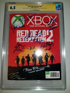Red Dead Redemption 2 Authentic Signed "ROGER CLARK+7"~ 6.5 CGC SS XBOX Magazine - Picture 1 of 3