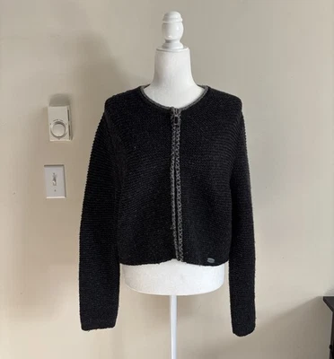 Suéter Giesswein Austria Lana Cremallera Completa Mujer Mediano *Defecto Minimalista Neutro Foto 1 de 4