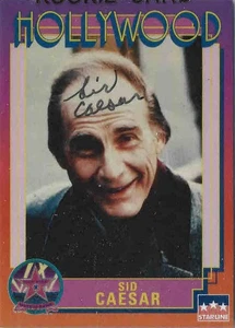 SID CAESAR (+2014) - Comico - Hollywood Walk of Fame - Autografo Trading Card - Foto 1 di 1