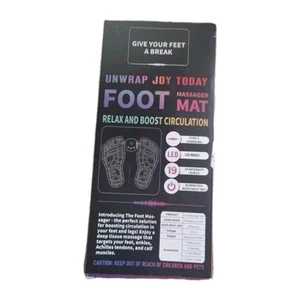 EMS FUSSMASSAGEGERÄT MATTE, 8 LED-MODI, 19 STUFEN, 20 MIN. Automatische Abschaltung, - Bild 1 von 6