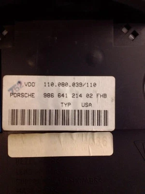 Speedometer Cluster S Model Black And Silver Fits 03-04 PORSCHE BOXSTER 198959 - Image 1 of 4