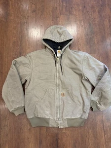 Giacca Carhartt J130 DES uomo media regolare con cappuccio colore deserto ottima patina - Foto 1 di 17