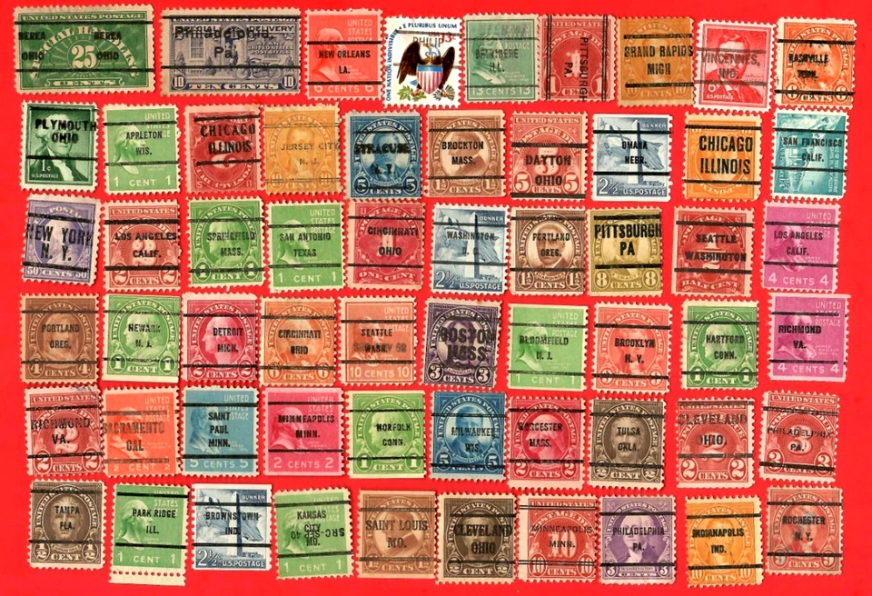 U. S. Precancel Stamps Used W/PLYMOUTH OHIO, SPECIAL HANDLING, POSTAGE DUE😊119 - Image 1 of 1