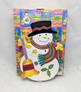 The Sweet Shoppe Christmas by Sango Snowman Cookie Platter 12" - Picture 1 of 2