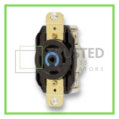 Hubbell HBL2810 30A 3-Phase 120/208V L21-30R Twist-Lock Flush Receptacle Outlet - Image 1 of 2