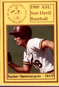 1989 Arizona State Boosters #10 Tucker Hammargren Phoenix Arizona Baseball Card