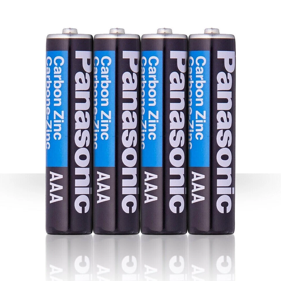4 pçs pilhas Panasonic AAA - carbono zinco superpesado potência - Imagem 1 de 1