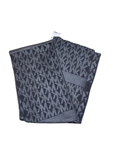 Neu mit Etikett $ 58 Michael Kors eingefasst MK Logo Damen Winter Schal Schalldämpfer grau - Bild 1 von 2