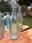 C.O. JOHNSON TRENTON N.J. Applied Blob Top Bottle. 1880s- 90 Glass Antique Aqua