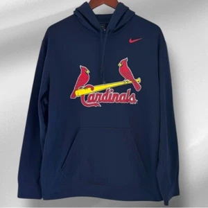 St. Louis Cardinals Nike Sweatshirt Mens XL Hoodie Genuine Merchandise Navy Blue - Picture 1 of 10