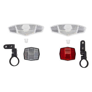 SunLite 4-Way Deluxe Reflector Set Bike Reflectors with Brackets