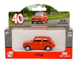 Fiat 126P "Maluch" Polish Claasic Movie Car Model Diecast Red Toy 1:43 Daffi - Picture 1 of 9
