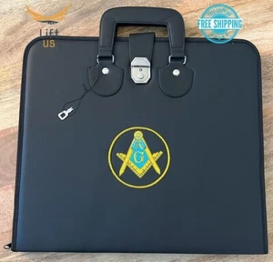 Masonic Regalia Master Mason MM/WM Apron Case Golden Bullion Embroidered - Picture 1 of 7