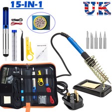 Adjustable Temperature 60W Soldering Iron Kit Electronics Welding Irons Tool