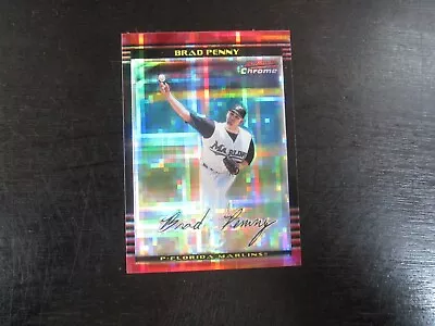 2002 Bowman Chrome Xfractor # 41 Brad Penny Card (B60) Marlins # 200/250 - Image 1 of 2