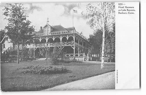 Danbury, CT - Hotel Kenmre am Kenosia-See - um 1905 UDB Postkarte - Bild 1 von 2