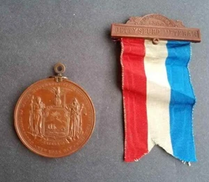 1893 Gettysburg Civil War 30th Anniversary Medal - Missing Jump Ring - Picture 1 of 5