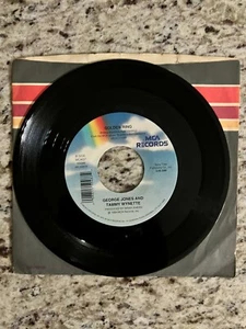 George Jones & Tammy Wynette - One/Golden Ring 45 RPM Record, MCA Records, UC - Picture 1 of 2
