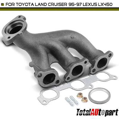 Colector de escape con kit de junta para Lexus LX450 Toyota Land Cruiser L6 4,5 L delantero Foto 1 de 4