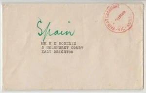 Postmark PAID AT CHADSTONE Victoria in red cut down 1969 on cover rated 5R - Picture 1 of 1