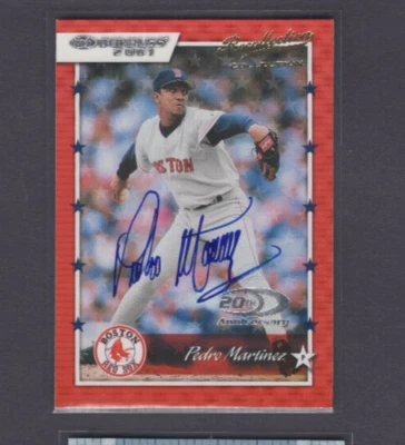 Donruss Timelines Recollection 2004 colección automática 2001 #18 Pedro Martinez SP #/18 Foto 1 de 2