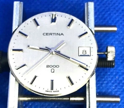 VINTAGE Mouvement de Montre Clockwork UhrWerk CERTINA 2000 Q 186-1 ETA 555.112  Foto 1 de 4