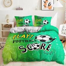 Football World Cup Sports Print Quilt Duvet Cover Set Comforter Cover King