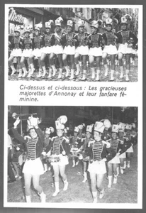 1971  --  LES MAJORETTES D ANNONAY ET LEUR FANFARE  . 4B849 - Imagen 1 de 1